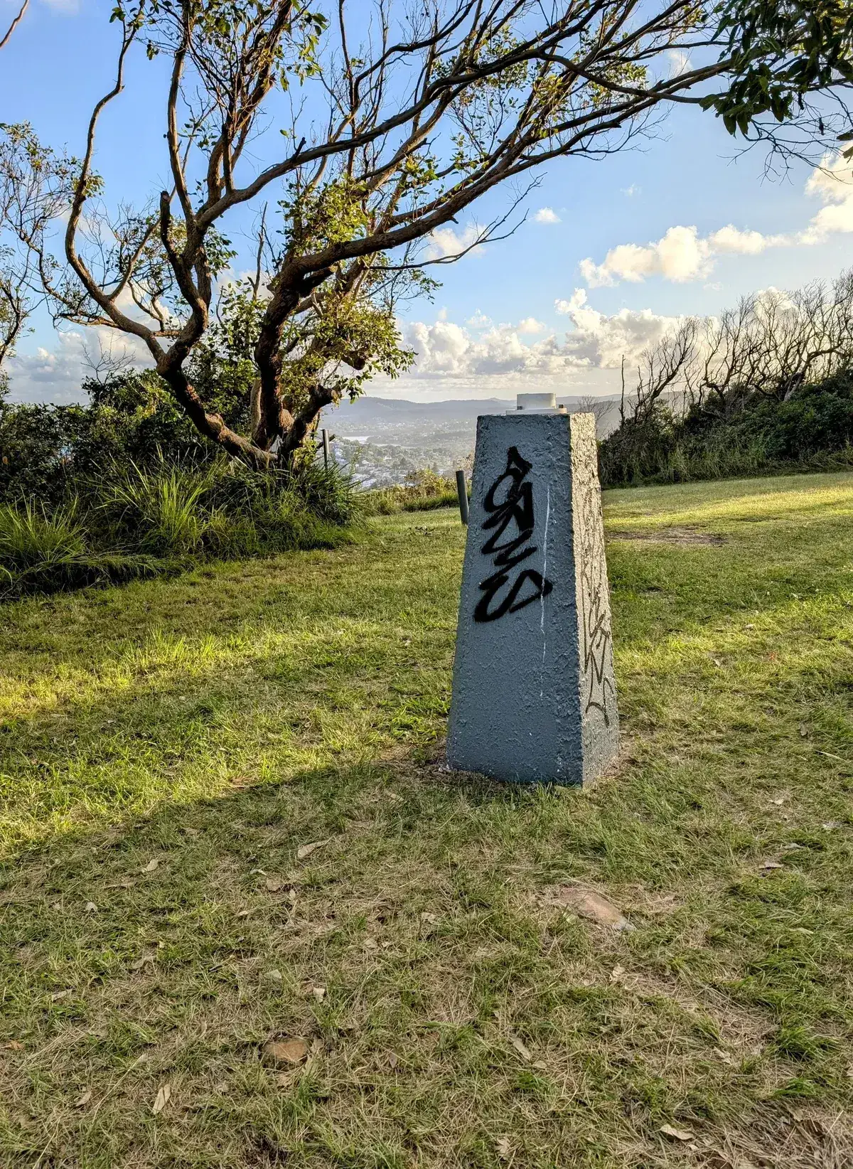 Gravel path leading toward the Crackneck communications tower
